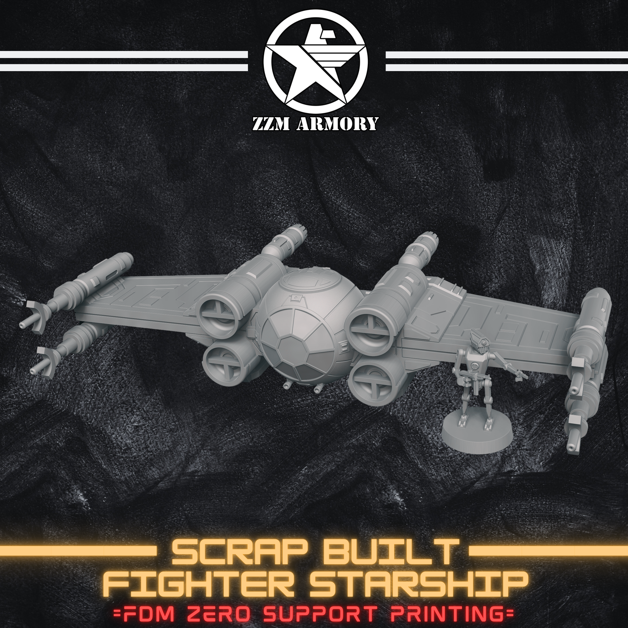 SCRAP BUILT FIGHTER STARSHIP